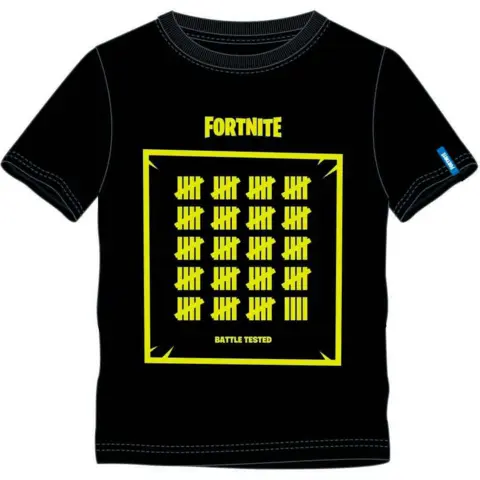 Fortnite t-shirt sort battle tested
