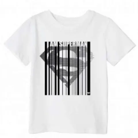 Superman kort t-shirt hvid