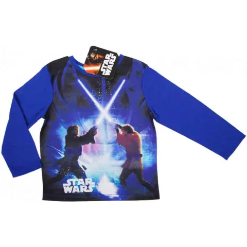 Star Wars langærmet t-shirt blå