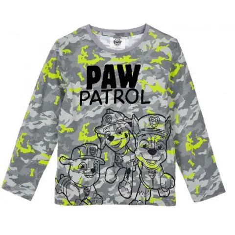 Paw Patrol t-shirt camo grå