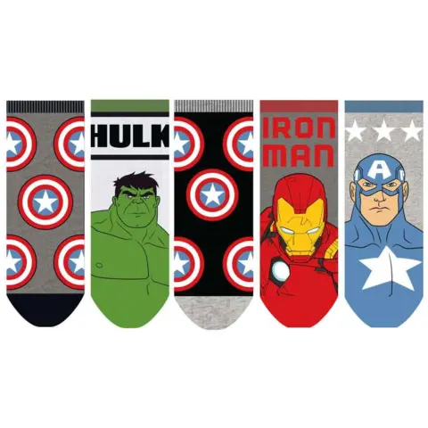 Avengers sokker 5-pak sneakers