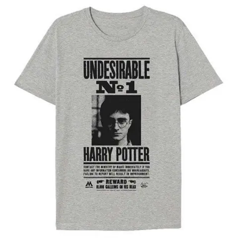 Harry Potter grå kort t-shirt
