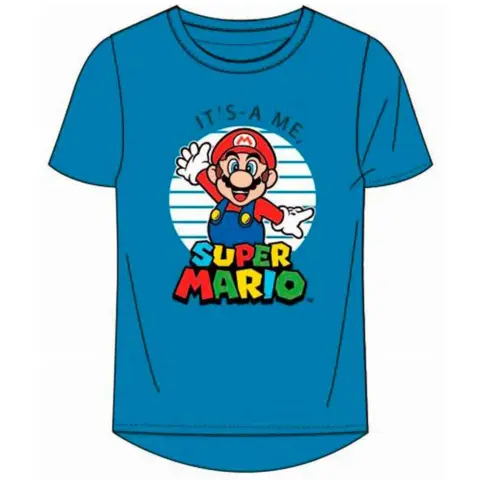 Super Mario t-shirt kort blå