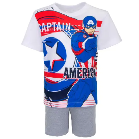 Captain America kort pyjamas fra Avengers