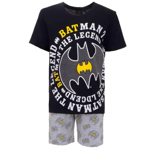 Batman sommer pyjamas sort grå