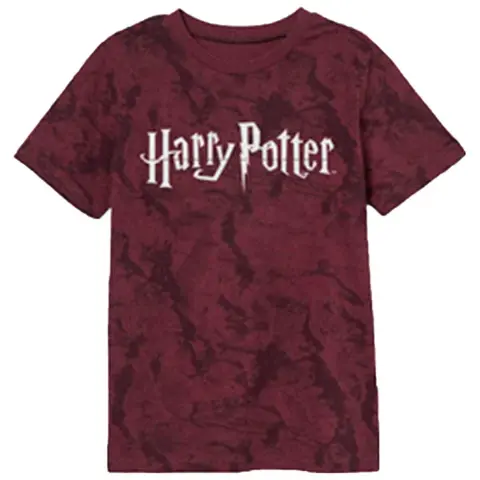 Harry Potter t-shirt rød sort med korte ærmer