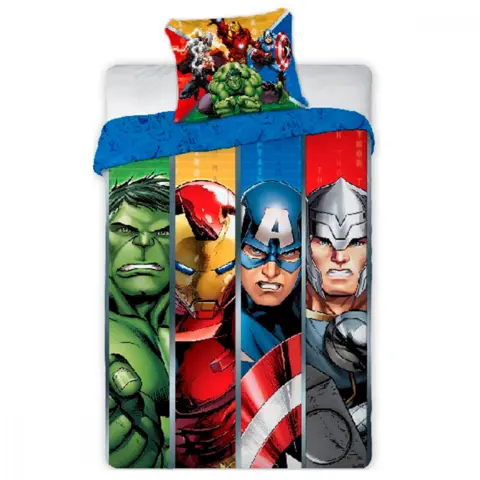 Avengers sengetøj 140x200 team hero Marvel