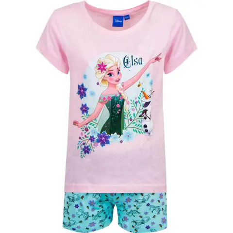 Disney Frost kort pyjamas lyserød