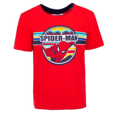 Spiderman t-shirt kort rød