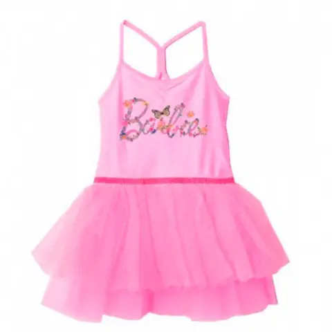 Barbie kjole tulle pink