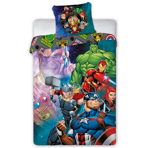 Marvel Avengers 2-sidet sengetøj 140x200