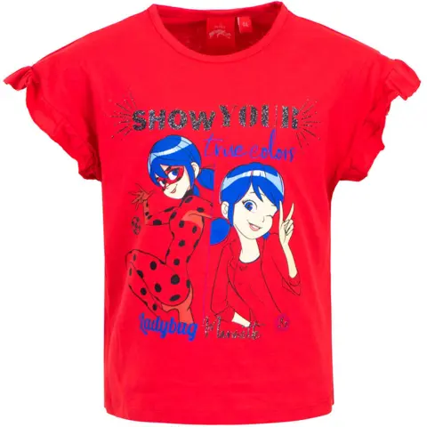Ladybug rød kortærmet t-shirt til piger