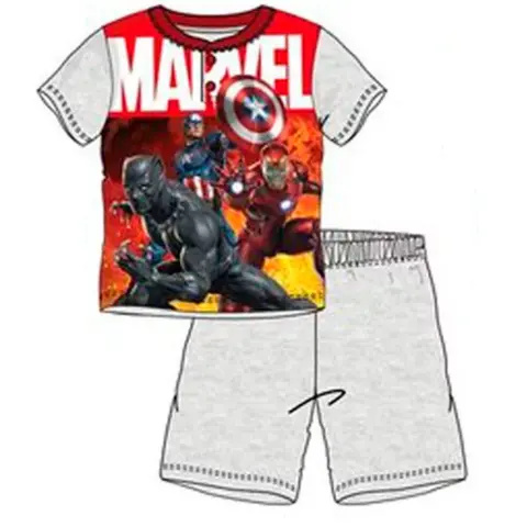 Marvel sommer pyjamas grå