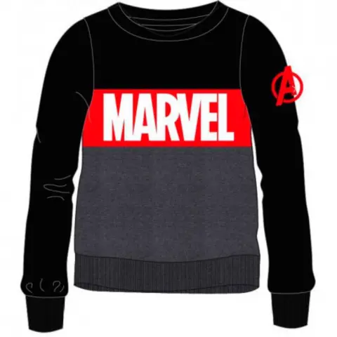 Avengers sweatshirt sort grå til drenge