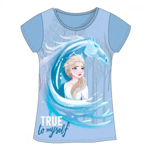 Disney Frost kort t-shirt lyseblå