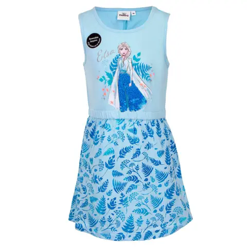 Disney Frost organic kjole lyseblå