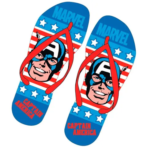 Avengers flip-flop slippers capt. america