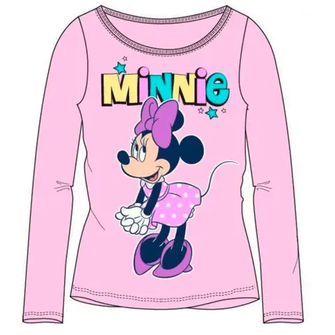 Minnie Mouse t-shirt med lange ærmer i lyserød