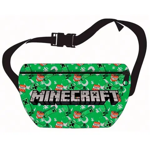 Minecraft bæltetaske grøn 22 cm