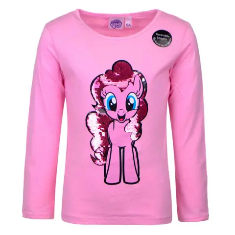 My Little Pony lyserød t-shirt med glitter