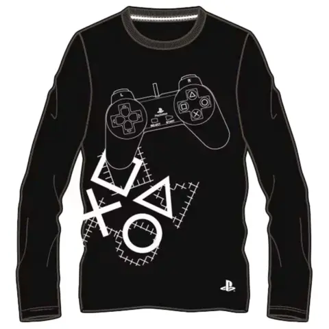 PlayStation langærmet t-shirt sort