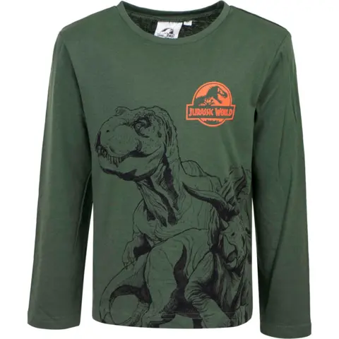 Dinosaur t-shirt fra Jurassic World i grøn
