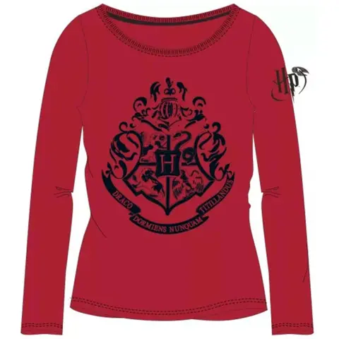 Harry Potter t-shirt langærmet i rød til piger