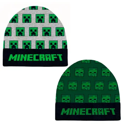 Minecraft Creeper huer i grøn eller grå
