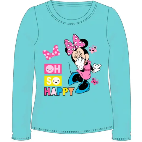 Minnie Mouse t-shirt turkis med lange ærmer