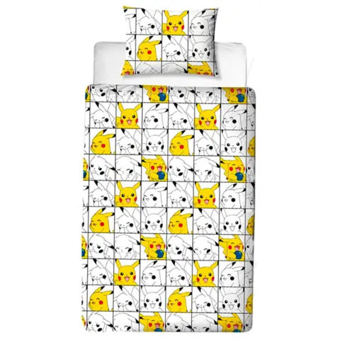 Pokemon sengetøj Pikachu 140x200