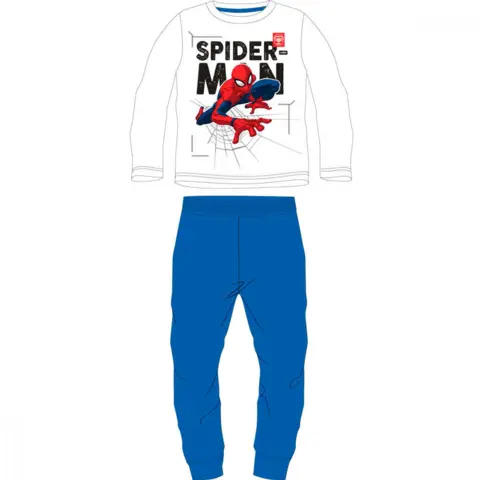 Spiderman pyjamas i hvid og blå