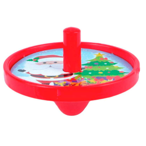 Søde snurretoppe med julemotiver