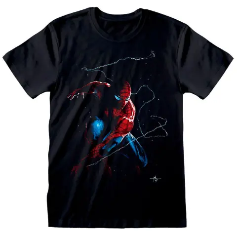 Marvel Spiderman kort t-shirt sort