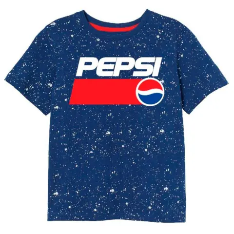 Pepsi Cola kortærmet t-shirt blå
