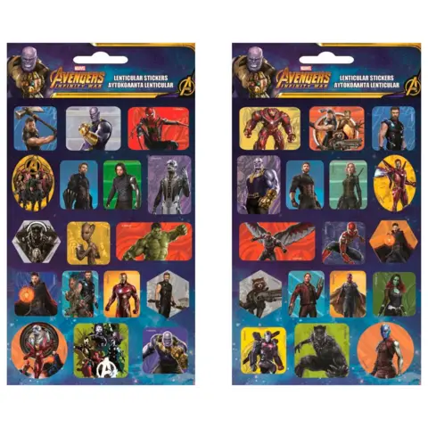 Marvel Avengers stickers holographic