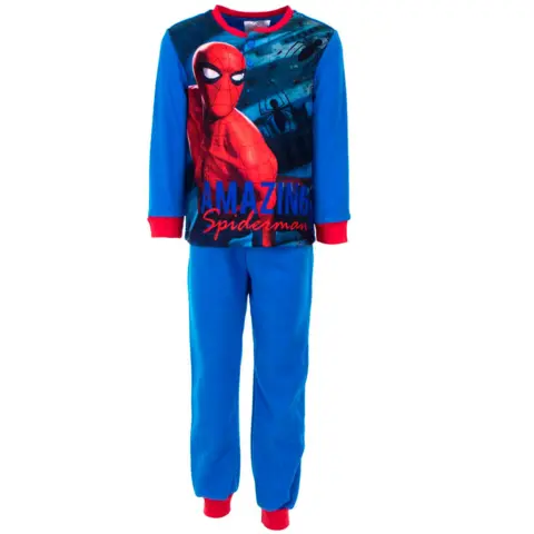 Spiderman fleece pyjamas blå