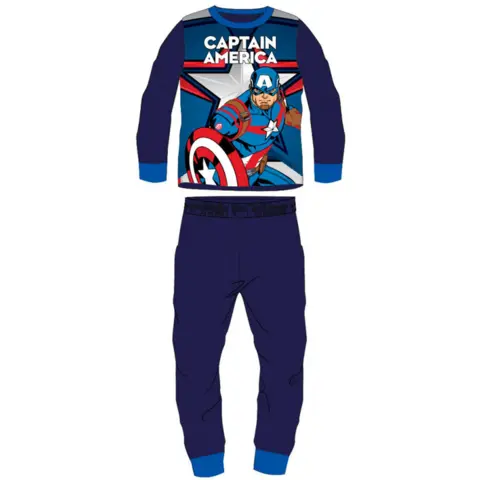 Avengers Captain America fleece pyjamas i navy