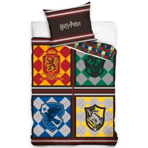 Harry Potter sengetøj 140 x 200 Four Houses
