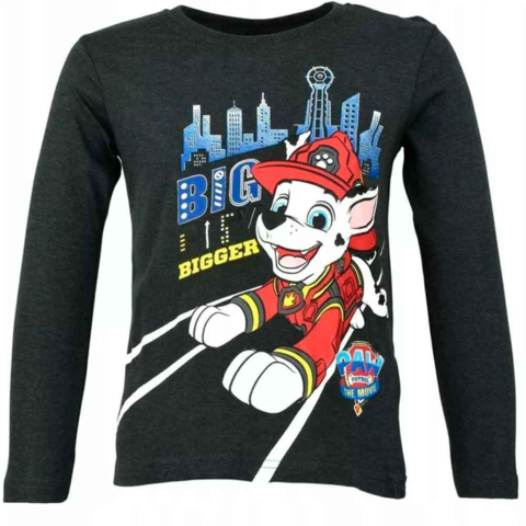 Paw-Patrol-langærmet-t-shirt-mørkegrå-big-city