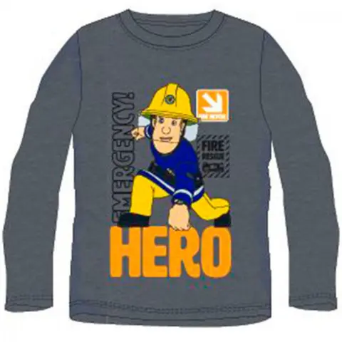 Brandmand Sam t-shirt langærmet grå Hero
