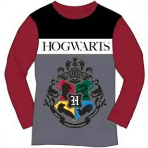 Harry Potter Hogwarts t-shirt bordeaux grå