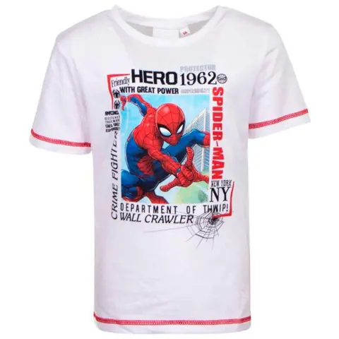 Spiderman kortærmet t-shirt hvid