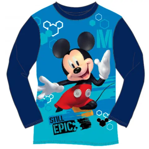 Mickey Mouse t-shirt langærmet navy