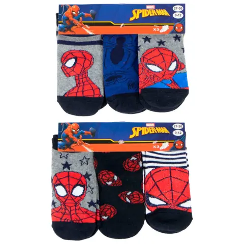 Spiderman strømper 3-pak Marvel Spidey