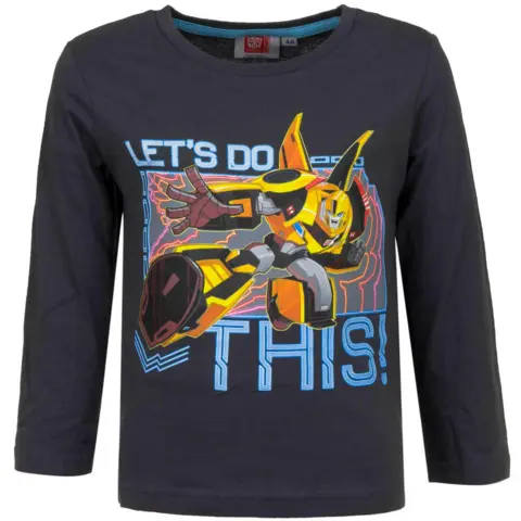 Transformers t-shirt langærmet mørkegrå