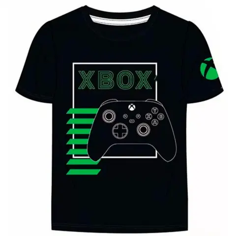 Xbox t-shirt kortærmet i sort med controller motiv
