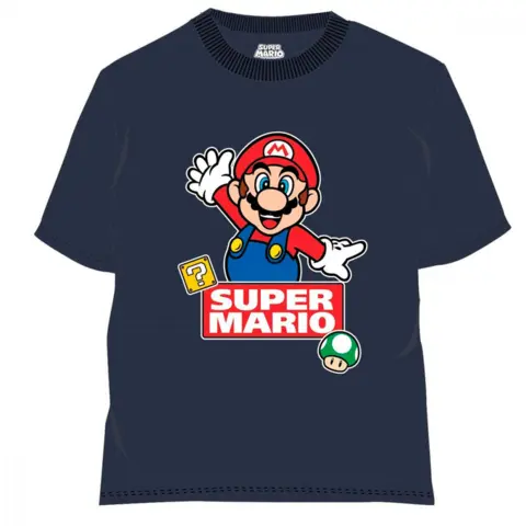 Super Mario t-shirt kortærmet navy
