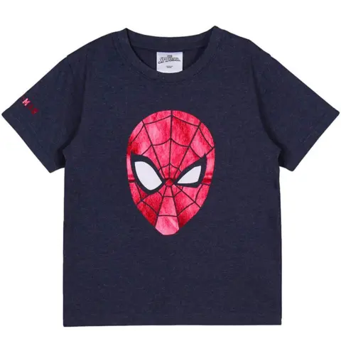 Marvel-Spiderman-t-shirt-langærmet-mørkegrå
