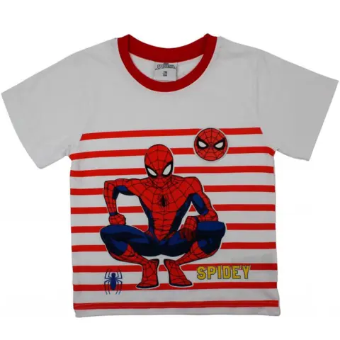 Spiderman-t-shirt-kortærmet-rød-Spidey