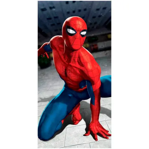 Marvel-Spiderman-badehåndklæde-70-x-140-flying